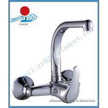Zinc Handle Wall Mounted Single Lever Kitchen Faucet Sanitary Ware (ZR20103-A)
